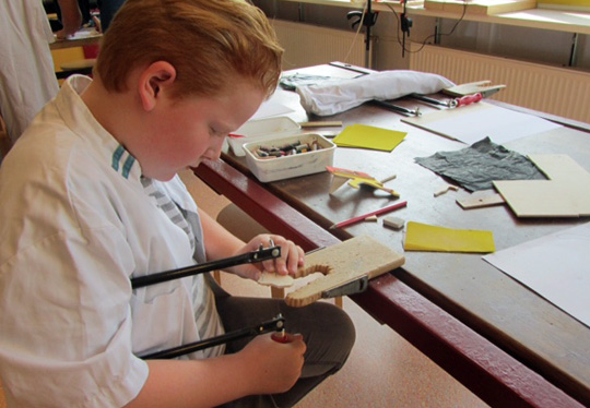 Onze workshop is begonnen